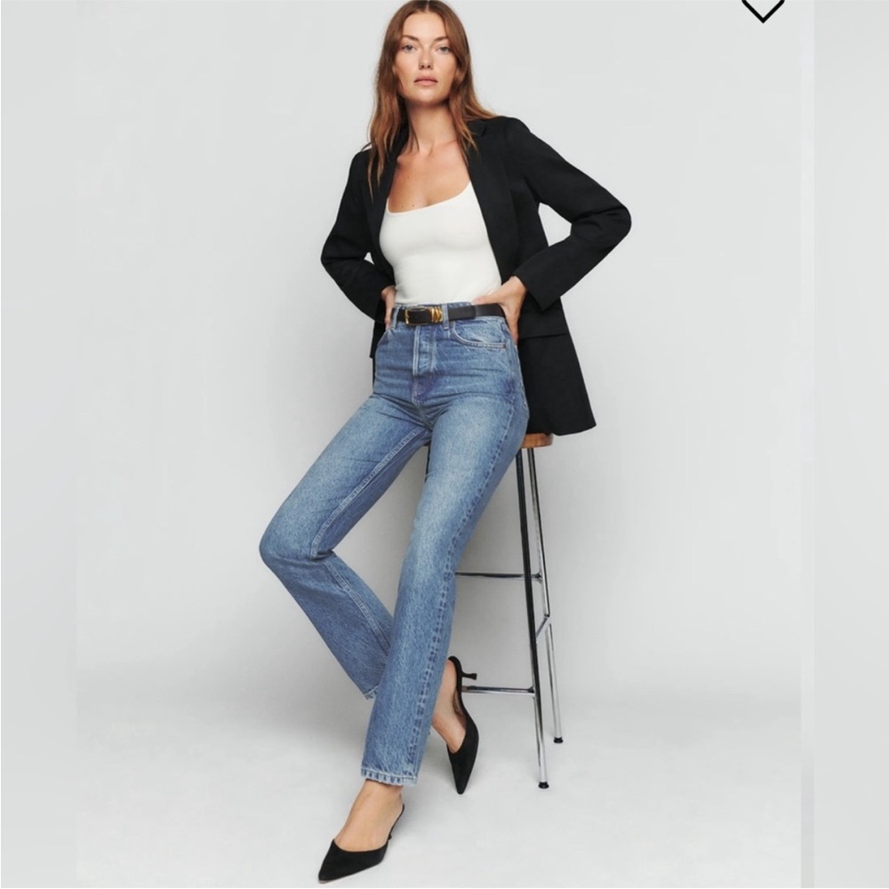 Reformation Cynthia High Rise Straight Jeans Sz 28